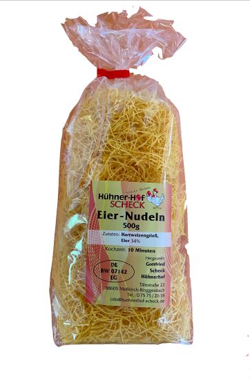 Fadennudeln Scheck Nudeln