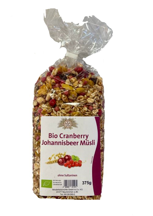 Cranberry-Johannisbeer Bio Cranberry Johannisbeer Müsli