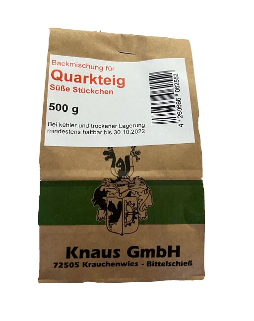 Quarkteig Mehl für Süße Stückchen