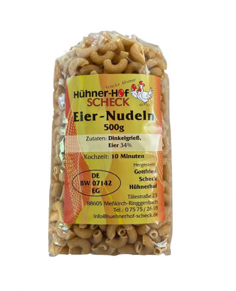 Dinkel-Hörnle Scheck Nudeln